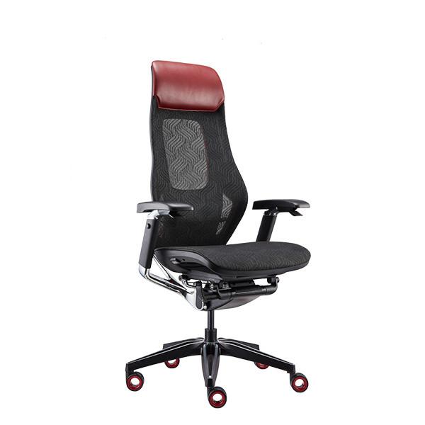Roc Chair Red Luxury Height Adjustable Racing Chair Ergonomic Swivel Gaming