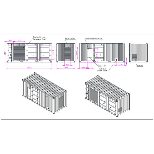 32 Bar Containerized High Pressure Screw Air Compressor