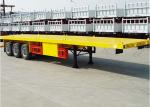 ISO 20 Foot Flat Deck Trailer 3mm Flatbed Trailer For Shipping Container