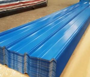 Wholesale Single Blue RAL5015 Metal Roof Panels Trapezoidal Galvalume Corrugated Metal Roof Panels 0.45mm TCT from china suppliers