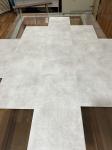 Glossy Marble Look SPC Luxury Vinyl Plank Flooring 145x910mm 1218x148mm