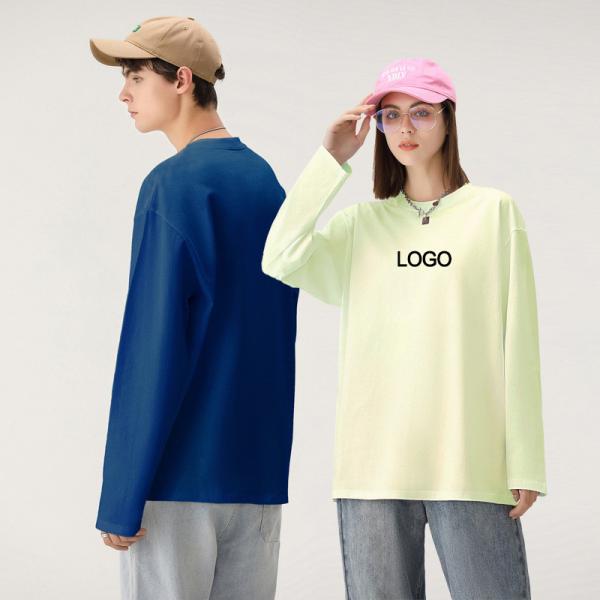 250gsm Oversized Full Sleeve T Shirt Mens Cotton Thermal Full Long Sleeve Unisex