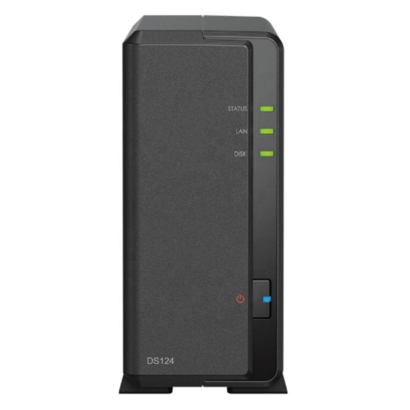 New Original DiskStation DS124 Networked Storage 1-Bay 3.5inch Diskless 1xGbE NAS Realtek RTD1619B Quad-core. 1.4GHz, 1GB RAM
