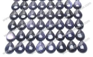 Wholesale Blue Goldstone Drop Cabochons 12X16mm Gemstones Cabochons CA16823 from china suppliers