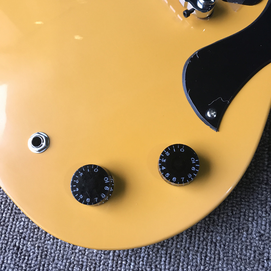 Custom relic SG electric guitar, A P90 pickup, ebony fingerboard relic electric guitar, free shipping