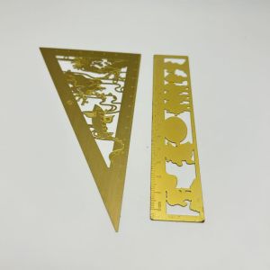 Stainless steel etch bookmark custom with your own logo design