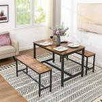 Dining Benches for Sale, Set of 2 Dining Benches, Industrial Style Dining