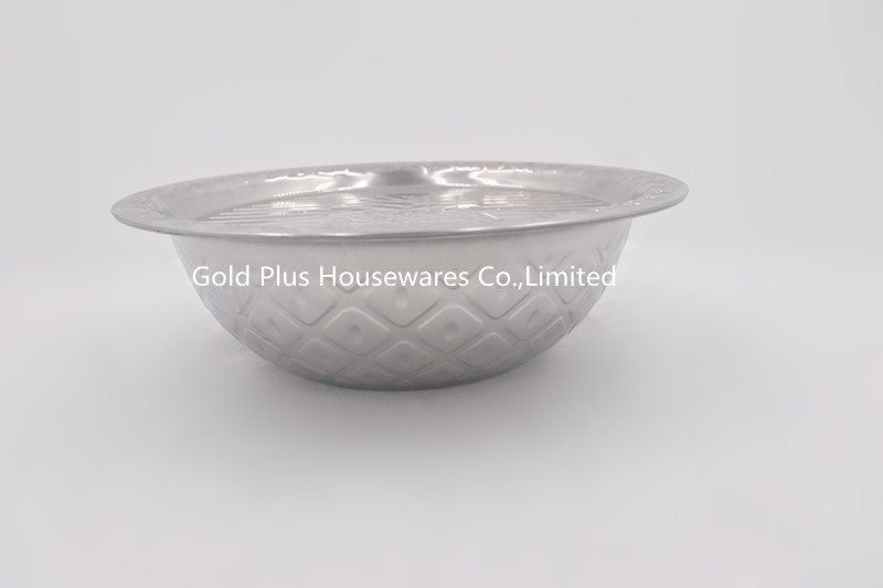 34cm Non-magnetic noodle bowl multi-functional steel soup pot customizable deepen soup basin with lid