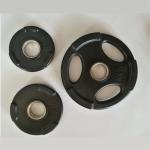 Gym Crossfit Professional 3 Grips Fitness Weight Plates PU Material