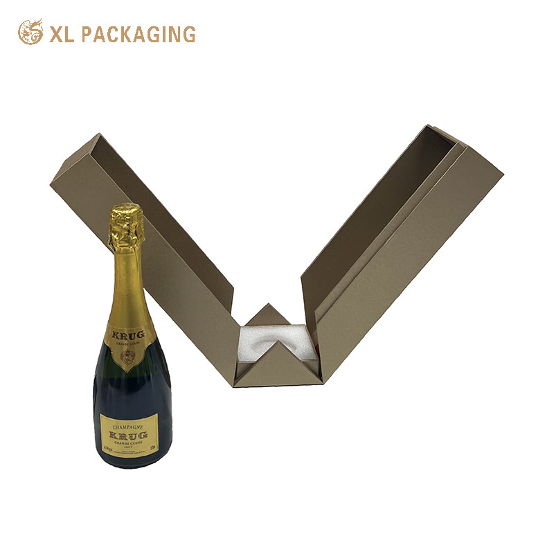 Paper Alcohol Whisky Wine Packaging Box Cardboard Magnetic Double Door Gift Box