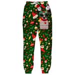 3D Digital Printing Christmas Snowflake Sweatpants Straight Men And Women Loose