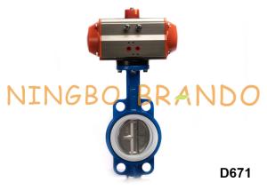 Wholesale 2'' DN50 Air Actuated Wafer Butterfly Valve With Pneumatic Actuator from china suppliers