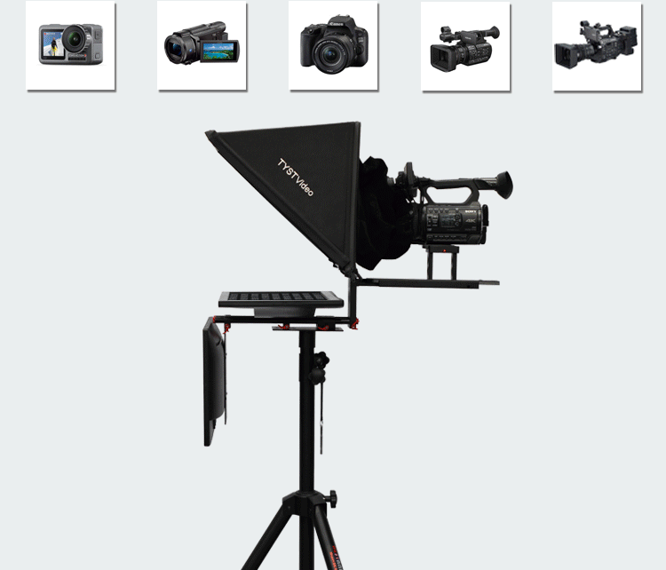 TS2200 Dual Screen Studio Teleprompter for Laptop Private Mold Live Sports Application