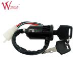 Motorcycle Ignition Switch For Honda CG125 4 Pins Black Universal With 2 Keys