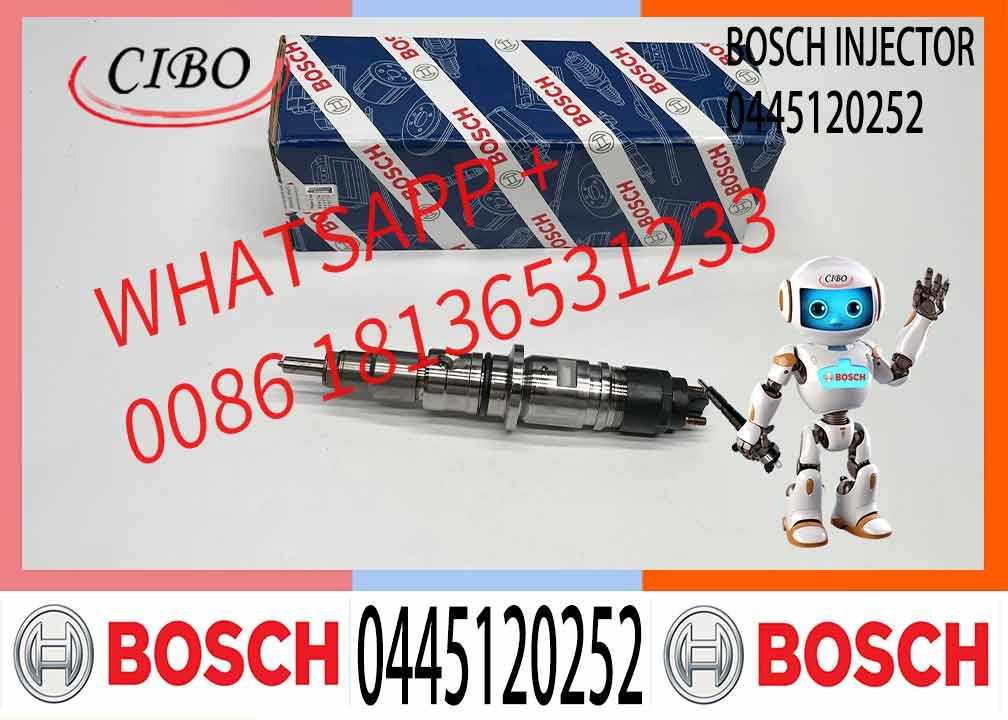 Common Rail Fuel Injector 0445120252 5263315 For Cummins QSB 5.9 Engine