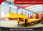 60ton Hydraulic Lowbed Low Deck Tri-axles Low Loader Cargo Semi Truck Trailer