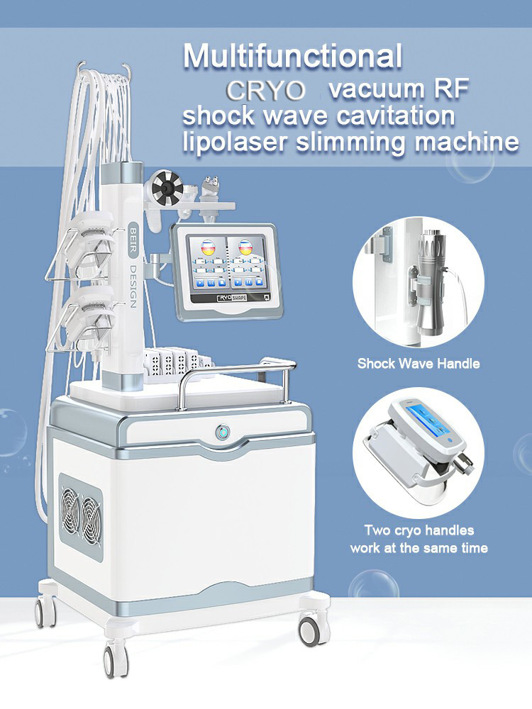 LF-247A multifunction cryo lipolaser cryotherapy slimming weight loss shock wave therapy beauty machine