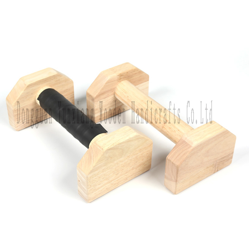 Wooden Parallettes Push Up Bars, Anti-Slip Push-Up Handles, Mini Handle Pumps, Handstand Bars for Calisthenics and Fitness