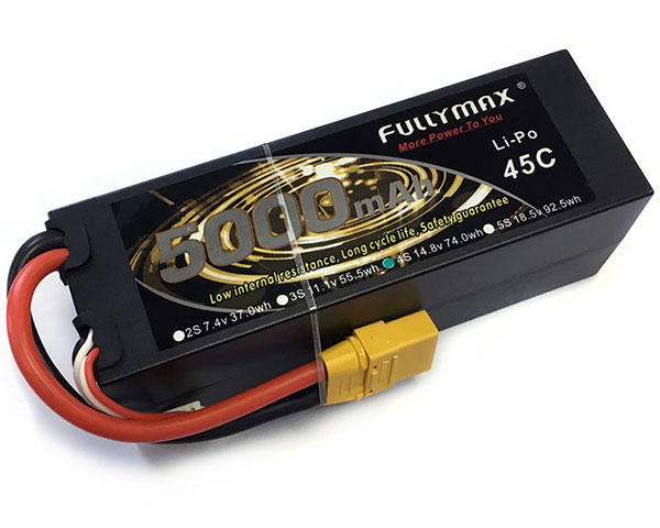 4s Rc Car Battery Cells Lipo 45C 5000mAh 14.8 Volt Xt90 Lipo Battery 4S1P