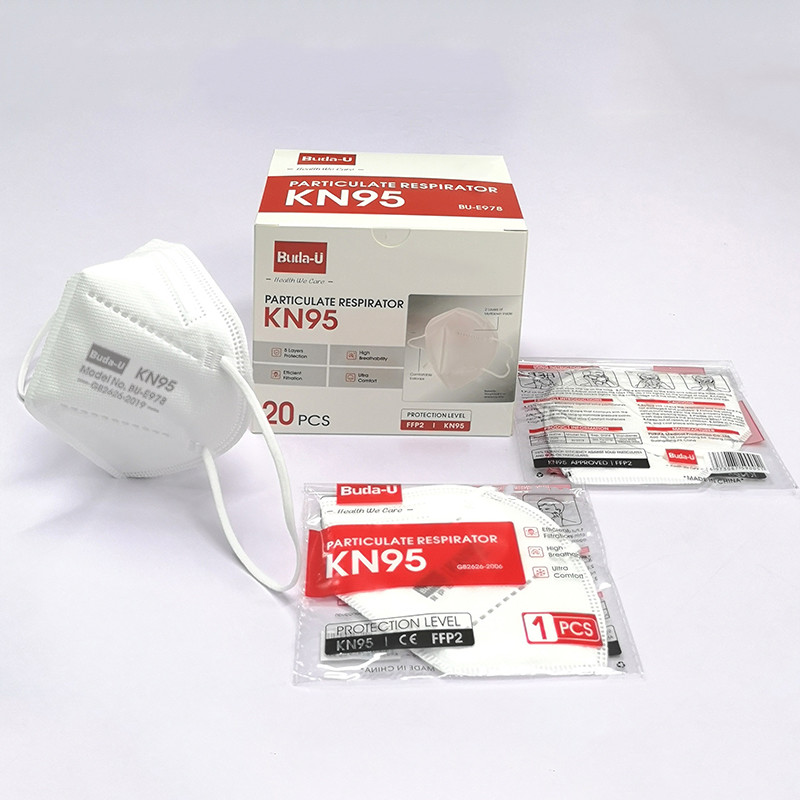 5 Layers KN95 Face Mask Breathable Eco Friendly GB2626-2019