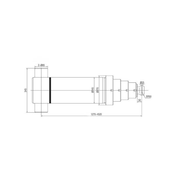 Double Acting Single Acting Hydraulic Cylinder Multi Stage Engineering HD Series