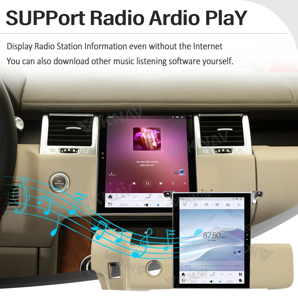 Android 11 Car Radio For Land Rover Range Sport L320 2009-2013 Carplay Head Unit GPS Navigation Stereo Receiver