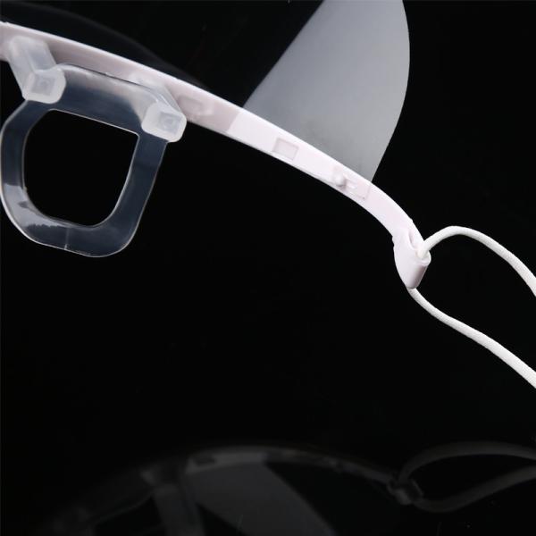 Spittle Prevention Transparent Plastic Face Mask For Dental