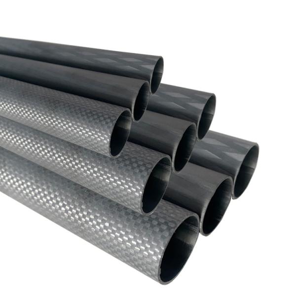 98% C Content Customizable Carbon Fiber Tube with Stainless Steel Brass Threaded