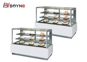 Wholesale Coffee Bakery Shop Glass Cake Display Chiller R134A Pastry Showcase Cabinet from china suppliers