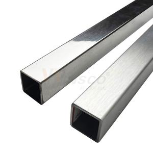 Wholesale SUS 201 304 316 20mmx20mm Size Stainless Steel Square Pipe 0.6mm-2.0mm Wall Thick Inox Tube Mirror Satin Surface from china suppliers
