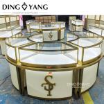 Beautiful Appearance Firm Structure Gold Jewelry Counter ,Glass Jewellery Shop