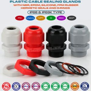 Wholesale Electrical Cable Gland, Nylon 6, 20mm Metric Thread, M20x1.5, IP68/IP69K, UL94 V-2, para Cable Ø 6-12mm from china suppliers