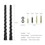 Universal Year 13 Inch ABS Roof Roofmount Rubber Topper Car Antenna with LED