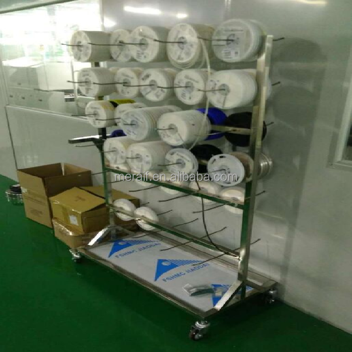 Stainless Steel SMT Reel Shelving Trolley ESD SMT Reel Storage Cart with best price