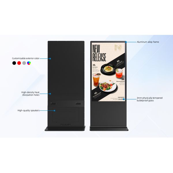 Vertical Touch Screen Capacitive Digital Signage Floor Standing 65 Inch