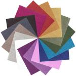 Glitter Vinyl Clear Heat Transfer Film Hot Pressing Temperature 130-150°