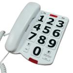 Single Line Big Button Telephone Seniors Corded 15.6 KG Wall Mounted Telephone