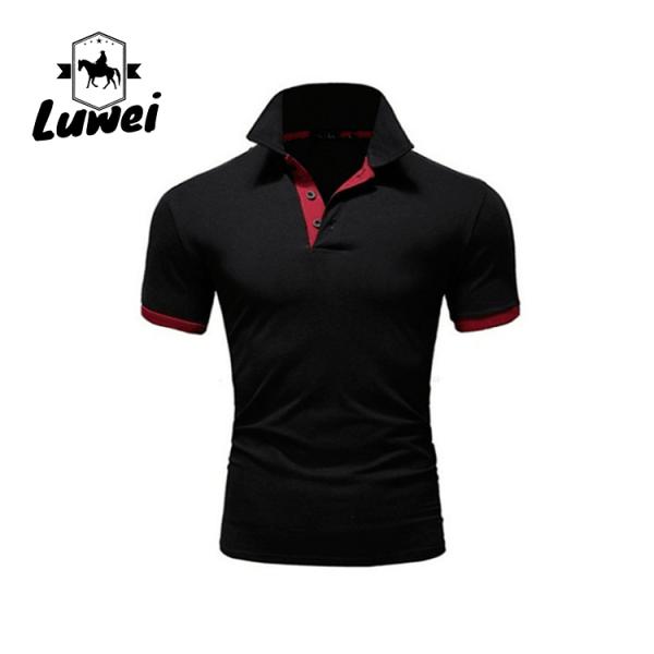 Summer Oversized Cotton Polo T Shirts Short Sleeve With Embroidery Logo