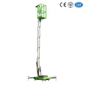 Wholesale 6 Meters Single Mast Aluminum Industrial Vertical Platform Lift 130Kg Loading Capacity from china suppliers