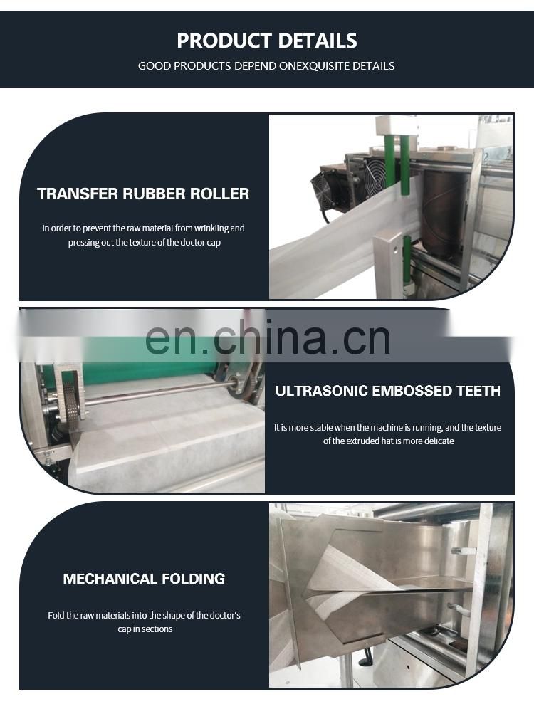 Fully Automatic Disposable Medical Doctor Caps Making Machine