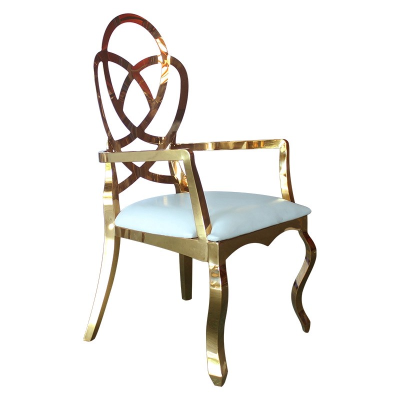Leather Cover Flower Arm Chair For Reception Area And Group Photo Area