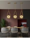 Modern LED Pendant Lights Glass Light Fixtures Living Room Bedroom Hanging Lamps