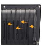 Water Resistance Rechargeable Led Floodlight Die Cast Aluminum High Output