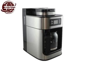 Wholesale OEM 1.25L Home Coffee Machines Black Silver Grinder 300*200*310mm 220V-240V from china suppliers