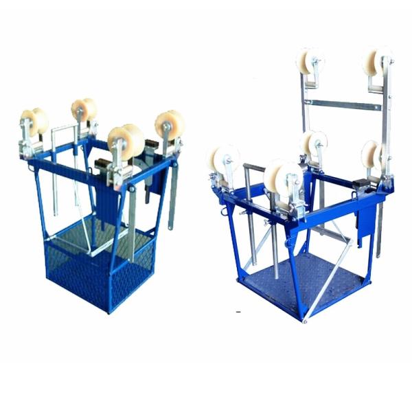 Four Bundle Conductors Carts Conductor Transmission Line Inspection Trolleys