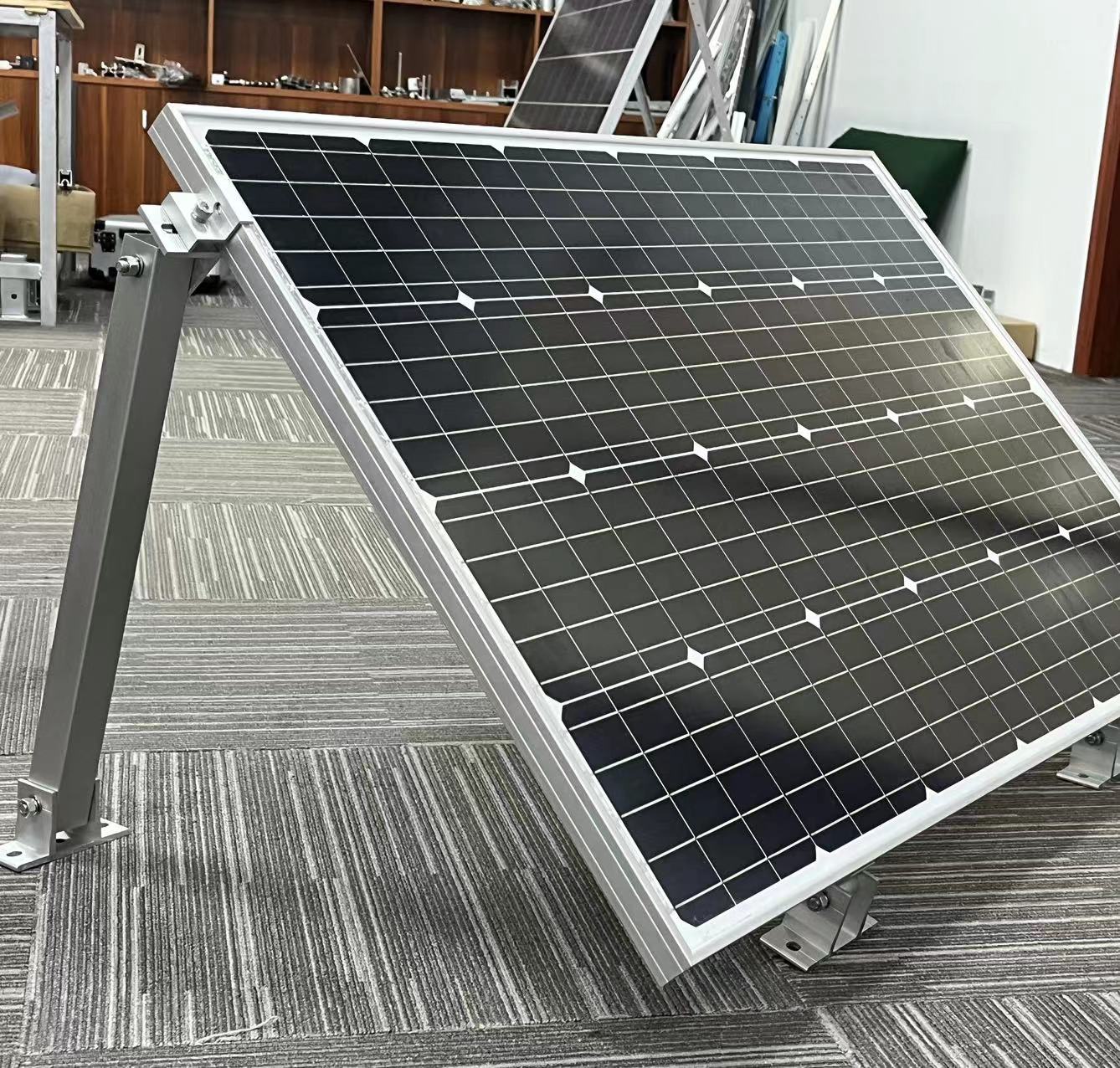 Adjustable Tilt Front Leg Rear Leg Aluminum Bracket for PV Solar Panel Installation