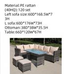 Hotel Luxury Rattan Dining Table And Chairs Furniture Extension Woven Rope