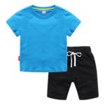 Custom Logo Summer Children's Clothing Kids Cotton Sportswear