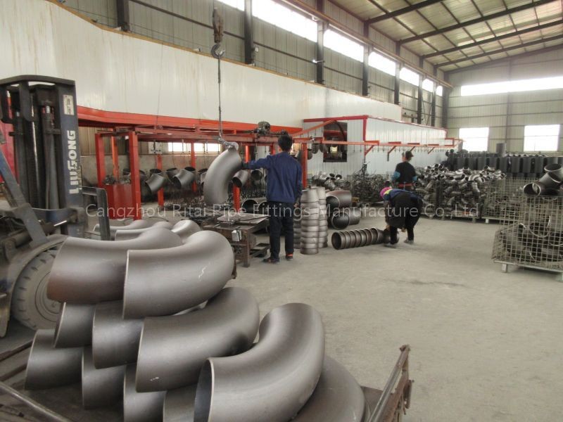 A420 Carbon Steel Butt Weld Pipe Fittings WPI B16.9 45 Degree 6 Sch 40 90 Degree Elbow
