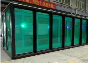 China Double Layer Hollow Tempered Glass 40ft Prefab Shipping Container Exhibition on sale